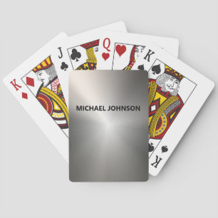 Zilver Roestvrij staal Metaal Pokerkaarten