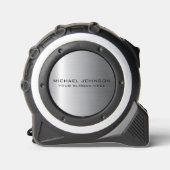 Zilver Roestvrij staal Metaal Rolmaat (Voorkant)