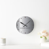 Zilver Roestvrij staal Metaal Ronde Klok (Huis)