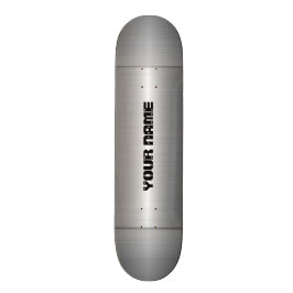 Zilver Roestvrij staal Metaal Skateboard