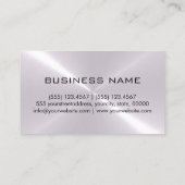 Zilver Roestvrij staal Metaal Visitekaartje (Achterkant)