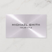 Zilver Roestvrij staal Metaal Visitekaartje (Voorkant)