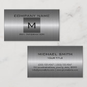 Zilver Roestvrij staal Metaal Visitekaartje (Voorkant / Achterkant)