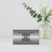 Zilver Roestvrij staal Metaal Visitekaartje (Staand voorkant)