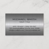 Zilver Roestvrij staal Metaal Visitekaartje (Achterkant)