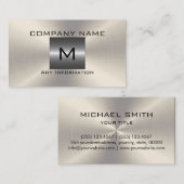 Zilver Roestvrij staal Metaal Visitekaartje (Voorkant / Achterkant)