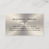 Zilver Roestvrij staal Metaal Visitekaartje (Achterkant)