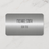 Zilver Roestvrij staal Metaal Visitekaartje (Voorkant)