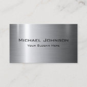 Zilver Roestvrij staal Metaal Visitekaartje (Voorkant)