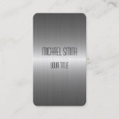 Zilver Roestvrij staal Metaal Visitekaartje (Voorkant)