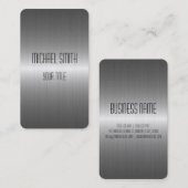 Zilver Roestvrij staal Metaal Visitekaartje (Voorkant / Achterkant)