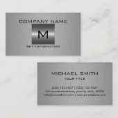 Zilver Roestvrij staal Metaal Visitekaartje (Voorkant / Achterkant)