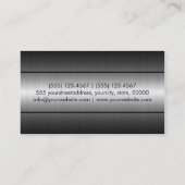 Zilver Roestvrij staal Metaal Visitekaartje (Achterkant)