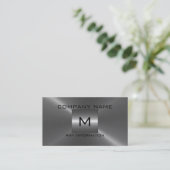 Zilver Roestvrij staal Metaal Visitekaartje (Staand voorkant)