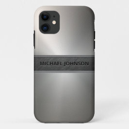 Zilver Roestvrij staal Modern Case-Mate iPhone Case