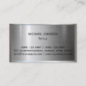 Zilver Roestvrij staal Visitekaartje (Achterkant)