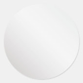 Zilver Ronde Sticker (Voorkant)