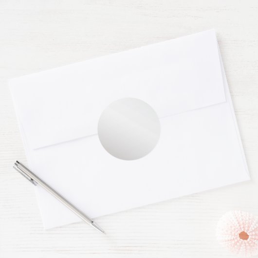 Zilver Ronde Sticker (Envelop)