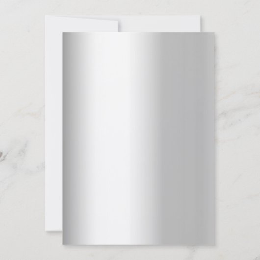 Zilver rood goud kerstballen business kerstfeest kaart (Achterkant)