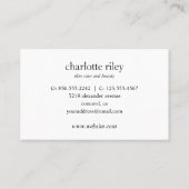 Zilver | Roos Gold 6 Punch Customer Loyalty Kaart Visitekaartje (Achterkant)