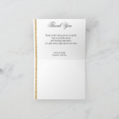 Zilver Roos Goud 30e Jubileum Dank u Bedankkaart (Binnen)