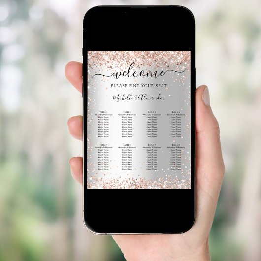 Zilver roos gouden bruinzittenden poster