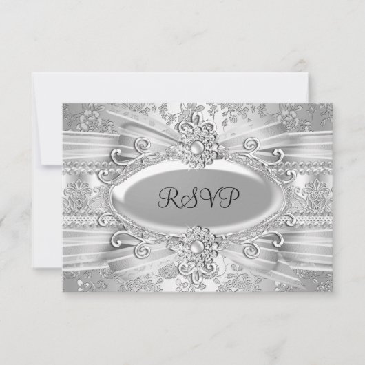 Zilver Roos & Juweel 25e Jubileum RSVP (Voorkant)