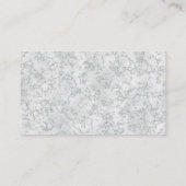 Zilver roze glitter elegant semglansbedrijf visitekaartje (Achterkant)