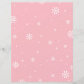 Zilver & Roze Winter Wonderland Baby shower Game (Achterkant)