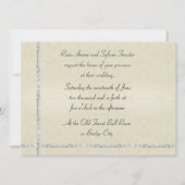 Zilver Rozen Hoefijzer Weddenschap Kaart (Achterkant)