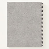 Zilver Sable Duitse Herdershond En Aangepaste Teks Notitieboek (Achterkant)