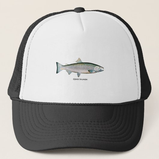 Zilver Salmon (oceaanfase) Trucker Pet (Voorkant)
