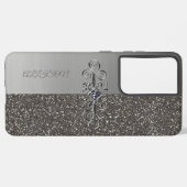 Zilver Samsung Galaxy Hoesje (Linkerkant)