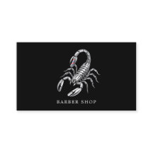 Zilver Schorpioen Professionele Kapper Winkel Logo