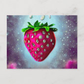 Zilver Seed Strawberry Briefkaart (Voorkant)