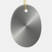 Zilver Shiny Afstuderen Ornament fotosjabloon (Achterkant)