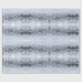 Zilver snowflake inpakpapier (Vlak)