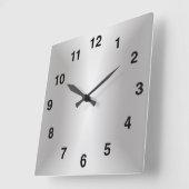 Zilver Stijlvol 🕰️ 25-jarig Jubileum Special Vierkante Klok (Hoek)