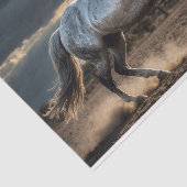 Zilver Storm Wild Horse Decoupage papier (Detail)