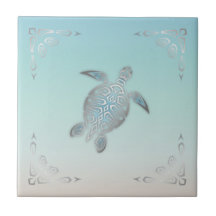 Zilver Strand Zeeschildpad Stijl 