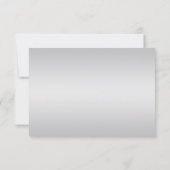 Zilver Swirls Paarse Edelstenen RSVP (Achterkant)