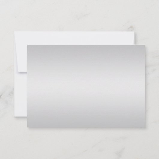 Zilver Swirls Paarse Edelstenen RSVP (Achterkant)