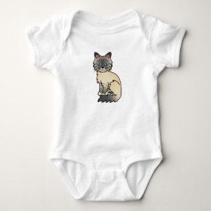 Zilver Tabby Birman / Ragdoll Kat Romper