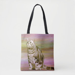 Zilver Tabby Tote Bag