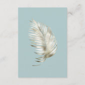 Zilver Tropisch gebladerte Receptie Details Informatiekaartje (Achterkant)