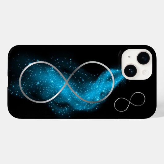 Zilver & Turquoise minimaal | Case-Mate iPhone Case (Achterkant (horizontaal))