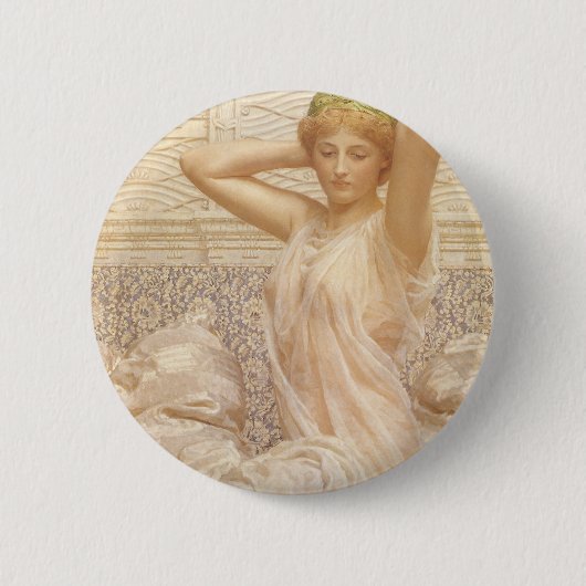 Zilver van Albert Joseph Moore, Victoriaans Kunst Ronde Button 5,7 Cm (Voorkant)