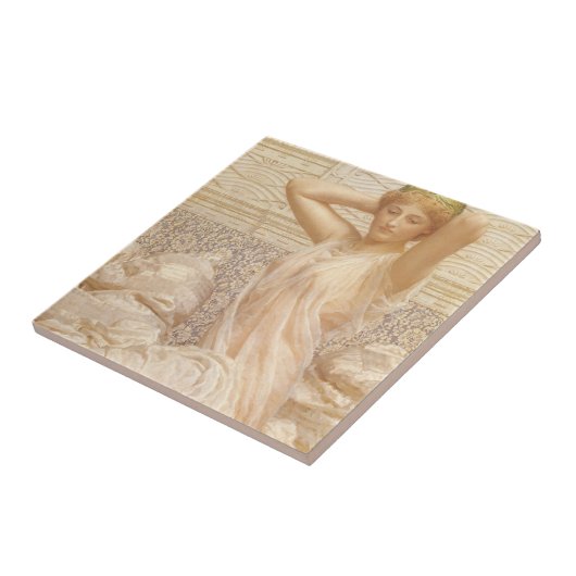 Zilver van Albert Joseph Moore, Victoriaans Kunst Tegeltje (Zijkant)