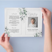 Zilver verlaat begrafenisprogramma om het leven te flyer (Hand)