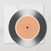 Zilver vinylschijf kaart (Achterkant)